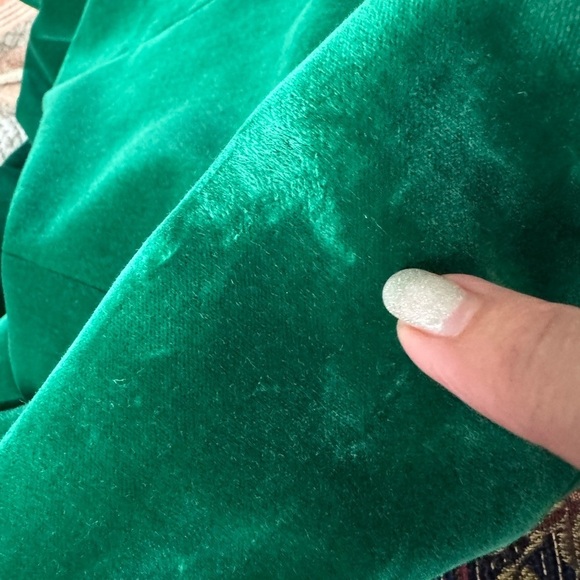 Zara LIMITED EDITION bloggers favorite emerald Green Velvet Blazer,size XS - Picture 10 of 16